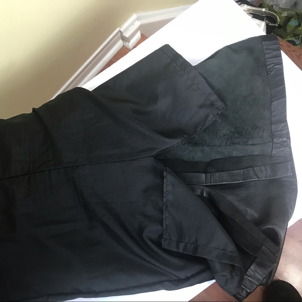 Danier Vintage 1980s Pencil Pockets Leather Skirt - Picture 11 of 16